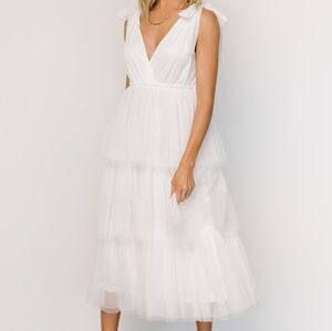 Baltic Born white tiered dress
